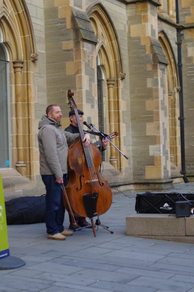 Musicians performing